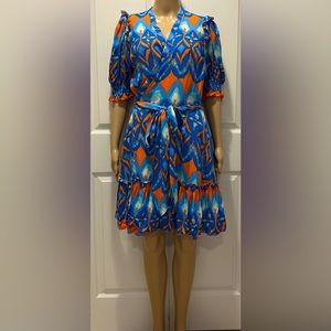 FEATHER & FIND DRESS IKAT WRAP DRESS